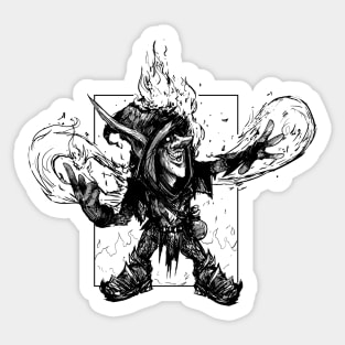 Fire Mage Goblin Sticker